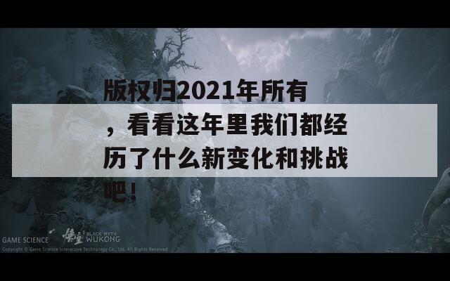 版权归2021年所有，看看这年里我们都经历了什么新变化和挑战吧！